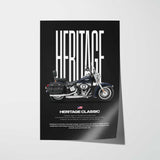 2012-2015 FLSTC Heritage Softail Classic Motorcycle Poster