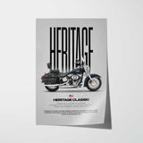 2012-2015 FLSTC Heritage Softail Classic Motorcycle Poster