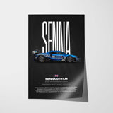 Senna GTR LM Car Poster