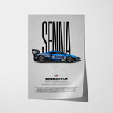 Senna GTR LM Car Poster