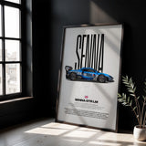 Senna GTR LM Car Poster