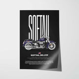 2012 Softail Deluxe Motorcycle Poster