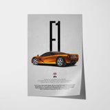 F1 Car Poster