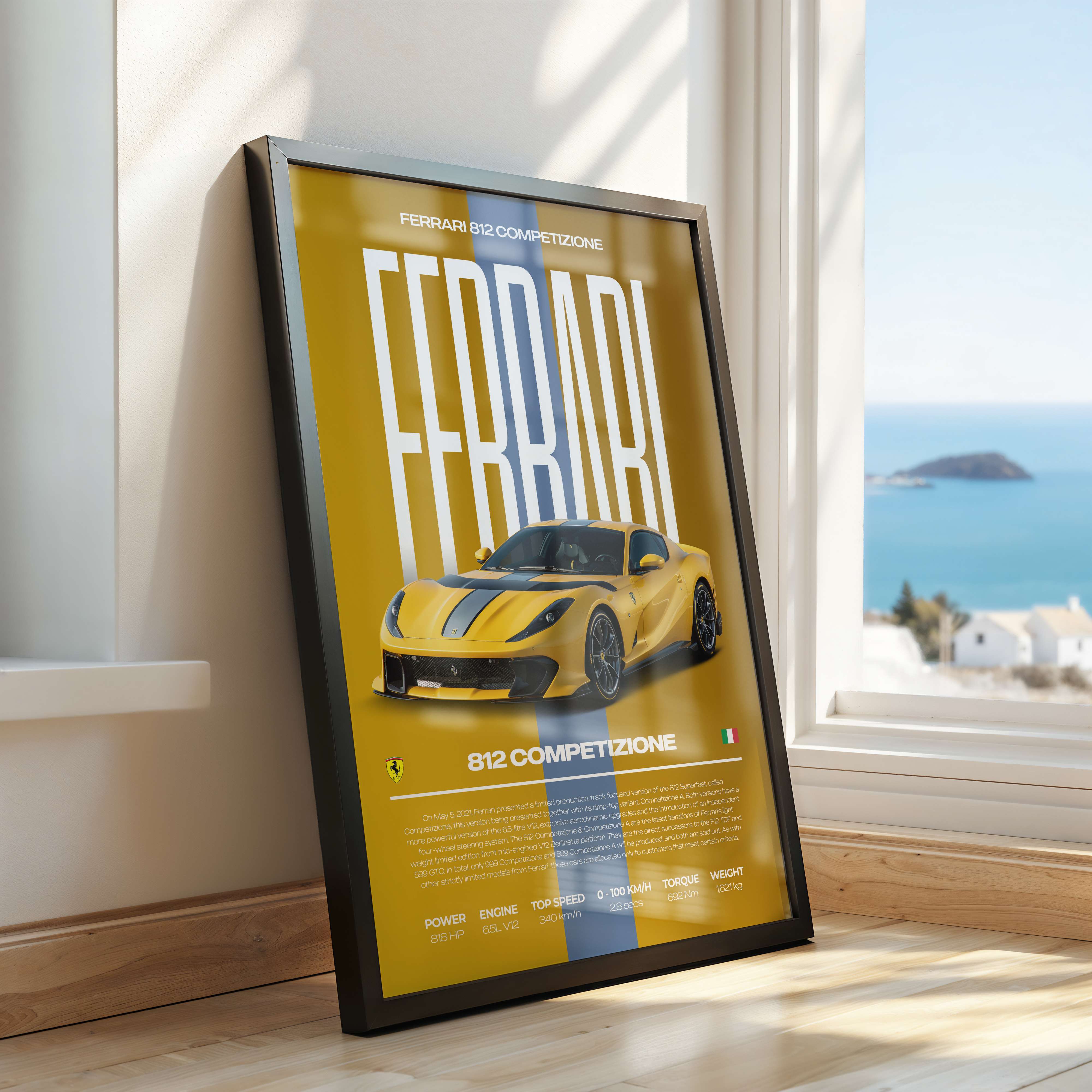 Ferrari 812 Competizione Poster