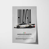 Huayra R Evo Car Poster