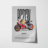 2016 RC213V Motorcycle Poster
