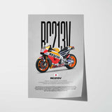 2017 RC213V Motorcycle Poster