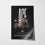 Ace Motorcycle Poster