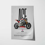 Ace Motorcycle Poster