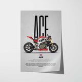 Ace Motorcycle Poster
