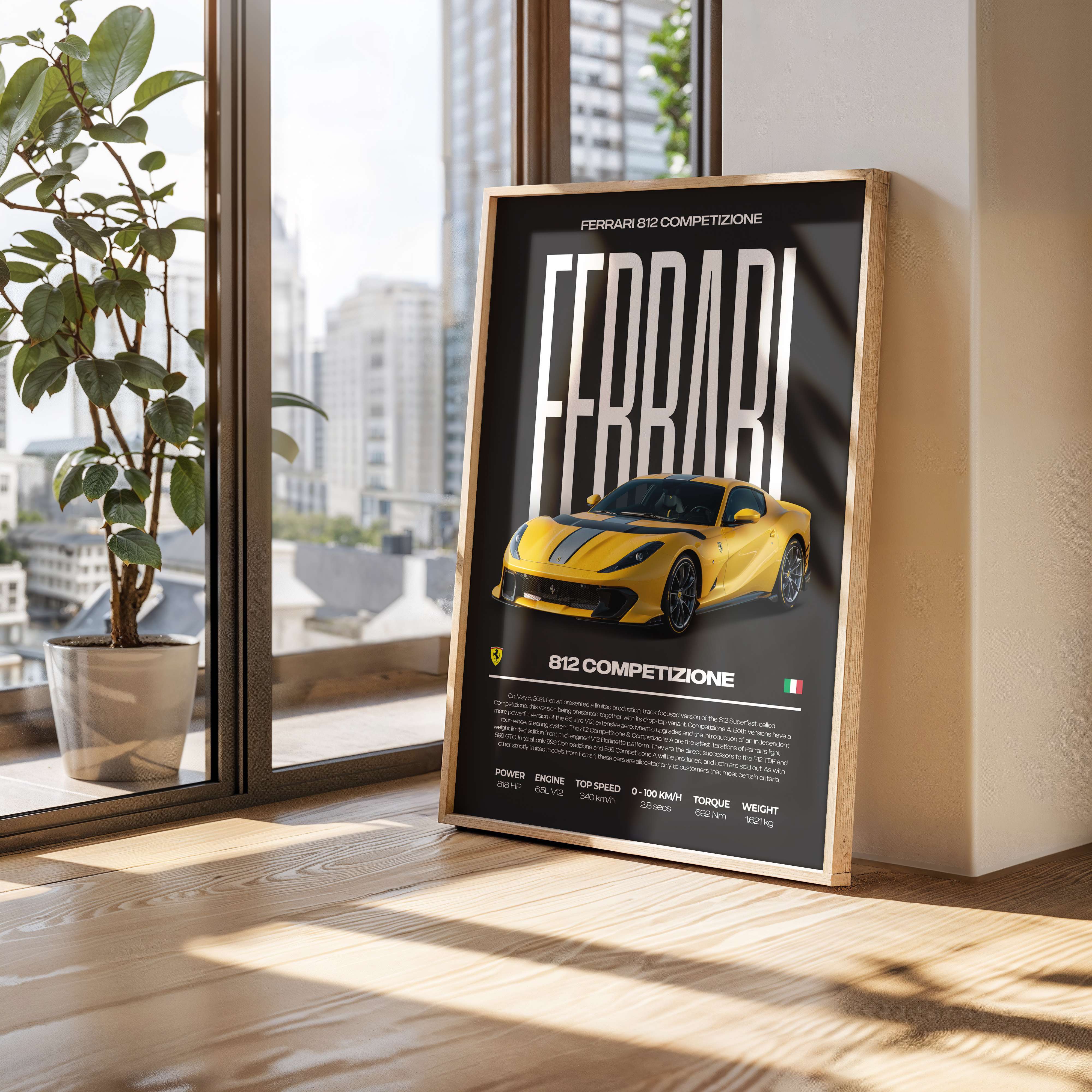 Ferrari 812 Competizione Poster