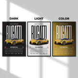 Bugatti W16 Mistral Poster