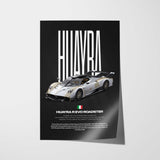 Huayra R Evo Car Poster