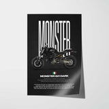 Monster 821 Dark Motorcycle Poster