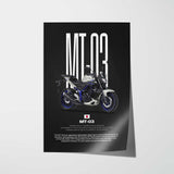 2016-2017 MT-03 Motorcycle Poster