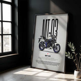 2016-2017 MT-03 Motorcycle Poster