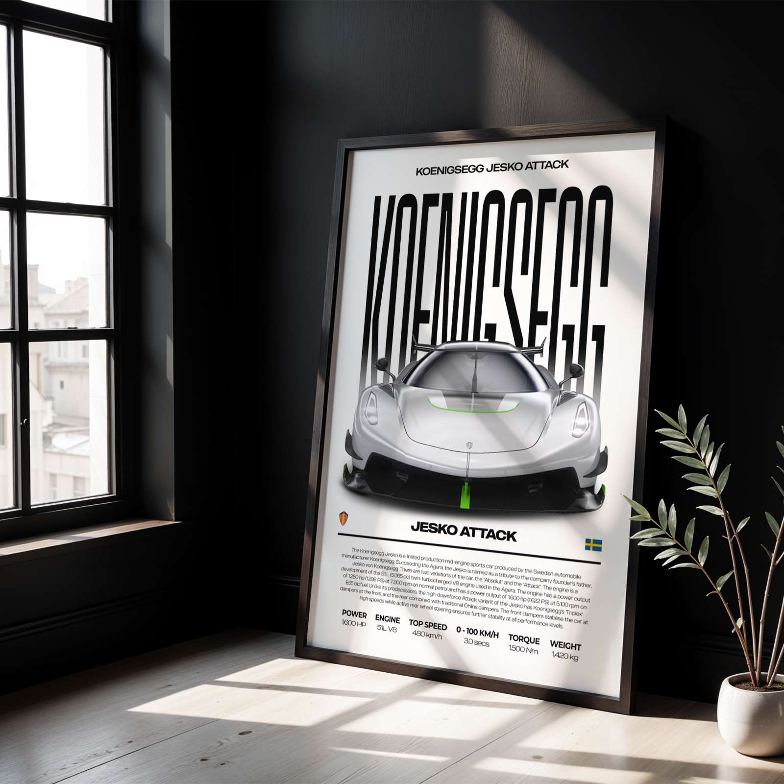 Koenigsegg Jesko Attack Poster