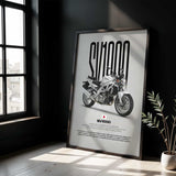 2003 SV1000 Motorcycle Poster