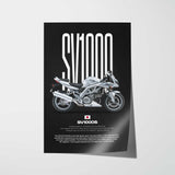2003 SV1000S Motorcycle Poster