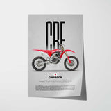 2020 CRF450R Motorcycle Poster