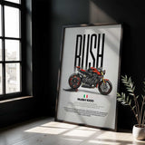 2025 Rush 1000 Motorcycle Poster