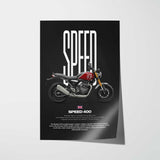 Speed 400 Motorcycle Poster