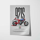 921S Motorcycle Poster