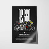 RS 660 Factory Motorcycle Poster