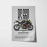 RS 660 Factory Motorcycle Poster
