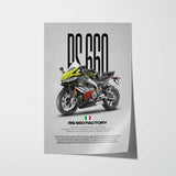 RS 660 Factory Motorcycle Poster