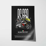 RS 660 Factory Motorcycle Poster
