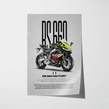 RS 660 Factory Motorcycle Poster