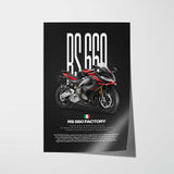 RS 660 Factory Motorcycle Poster