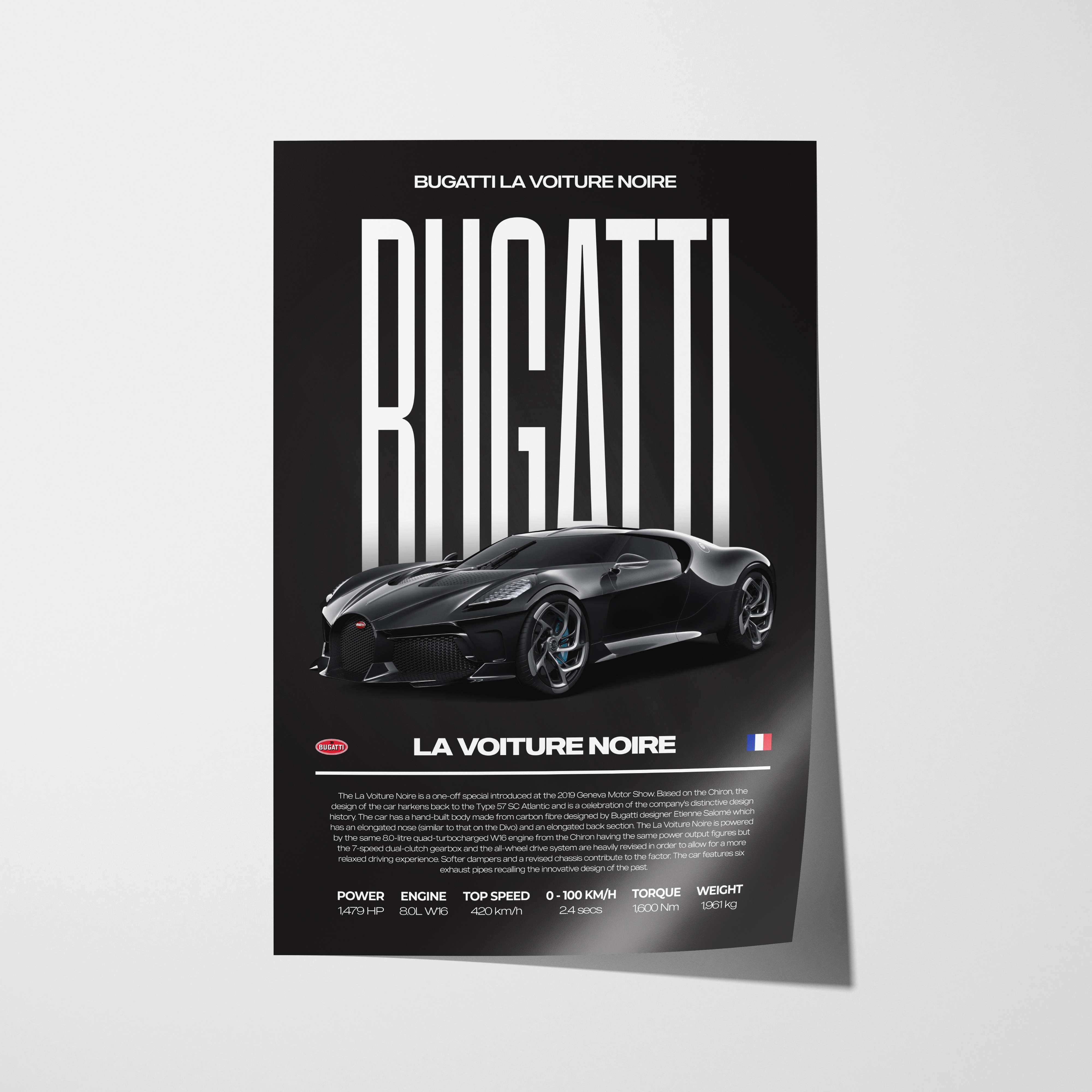 Bugatti La Voiture Noire Poster