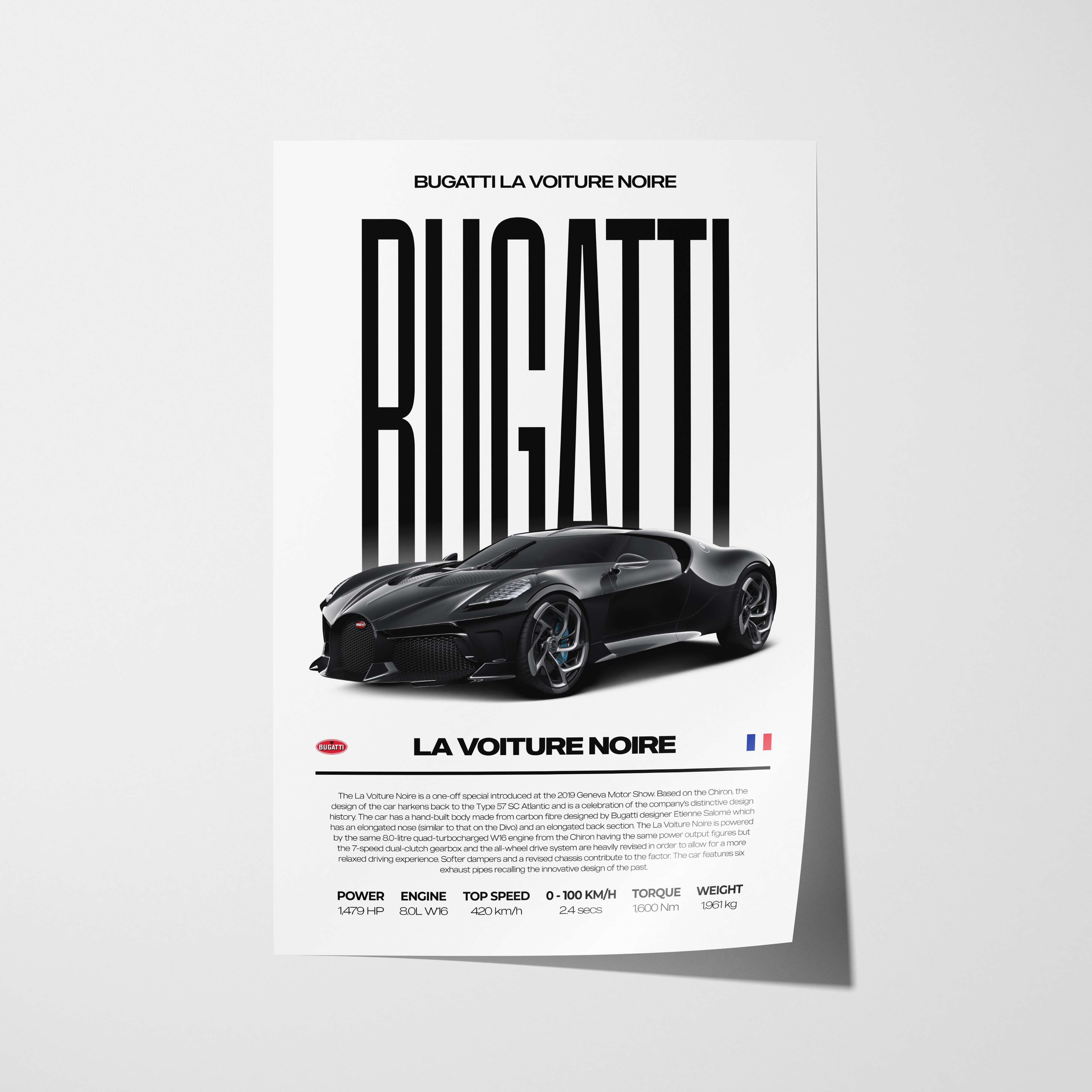 Bugatti La Voiture Noire Poster