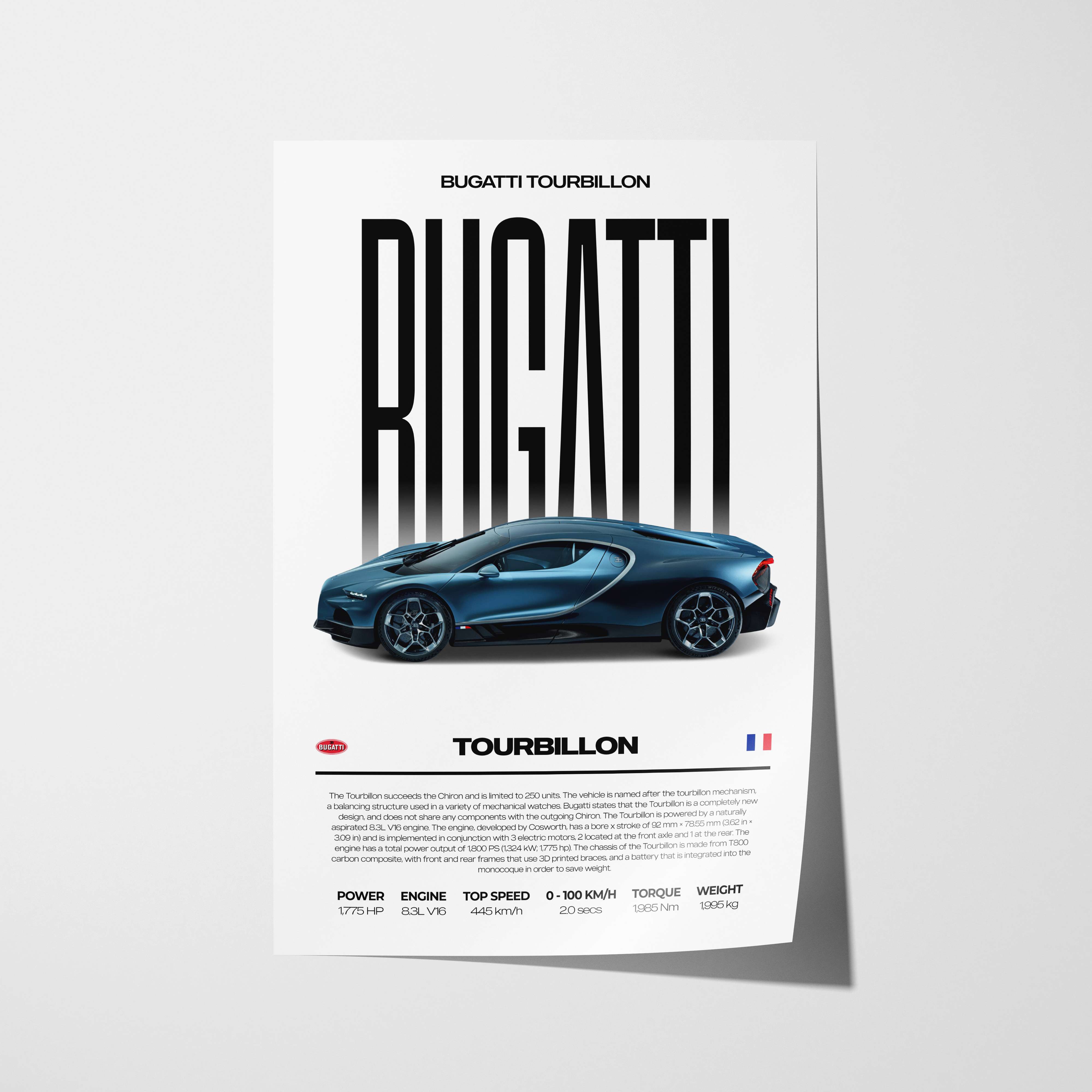 Bugatti Tourbillon Poster