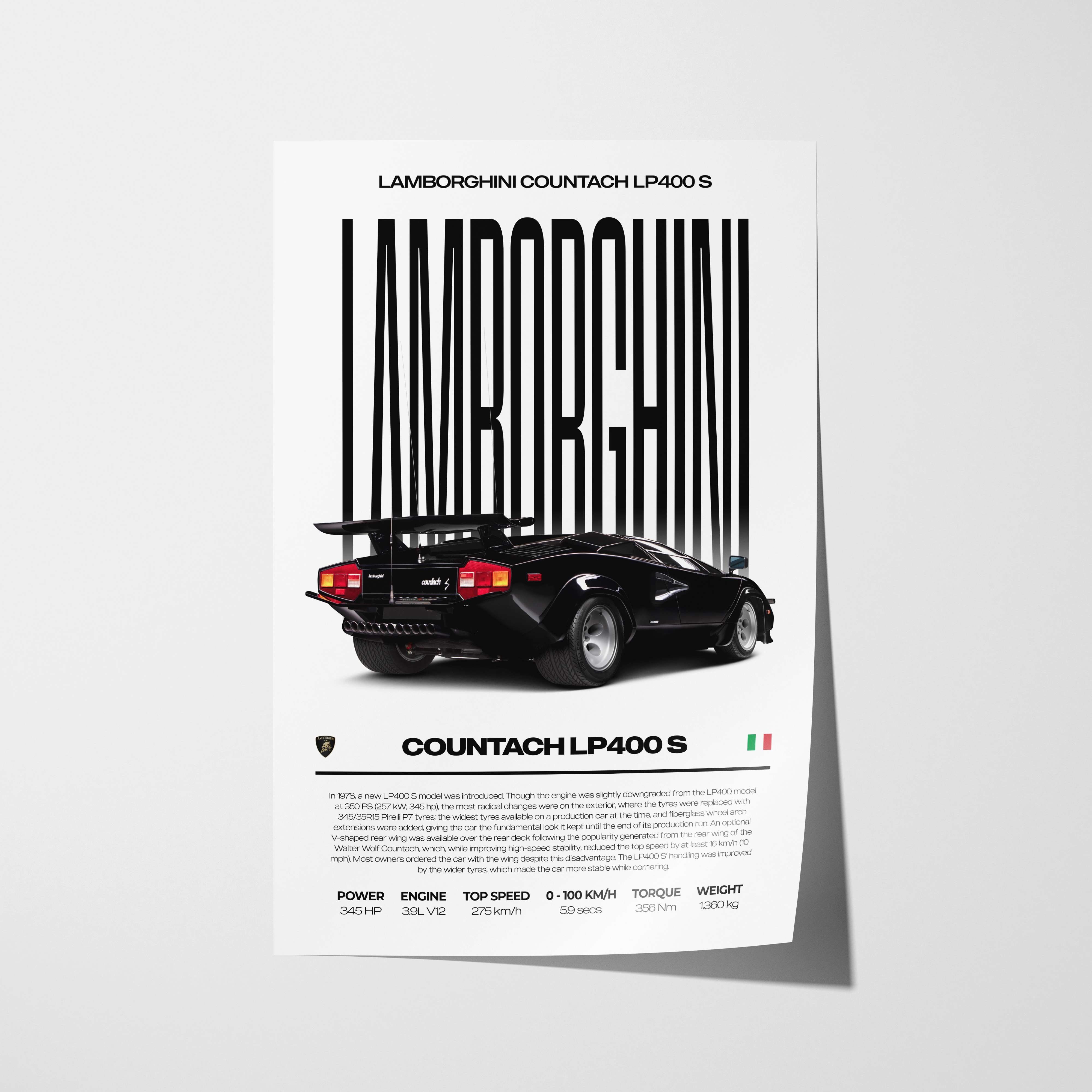 Lamborghini Countach LP400 S Poster