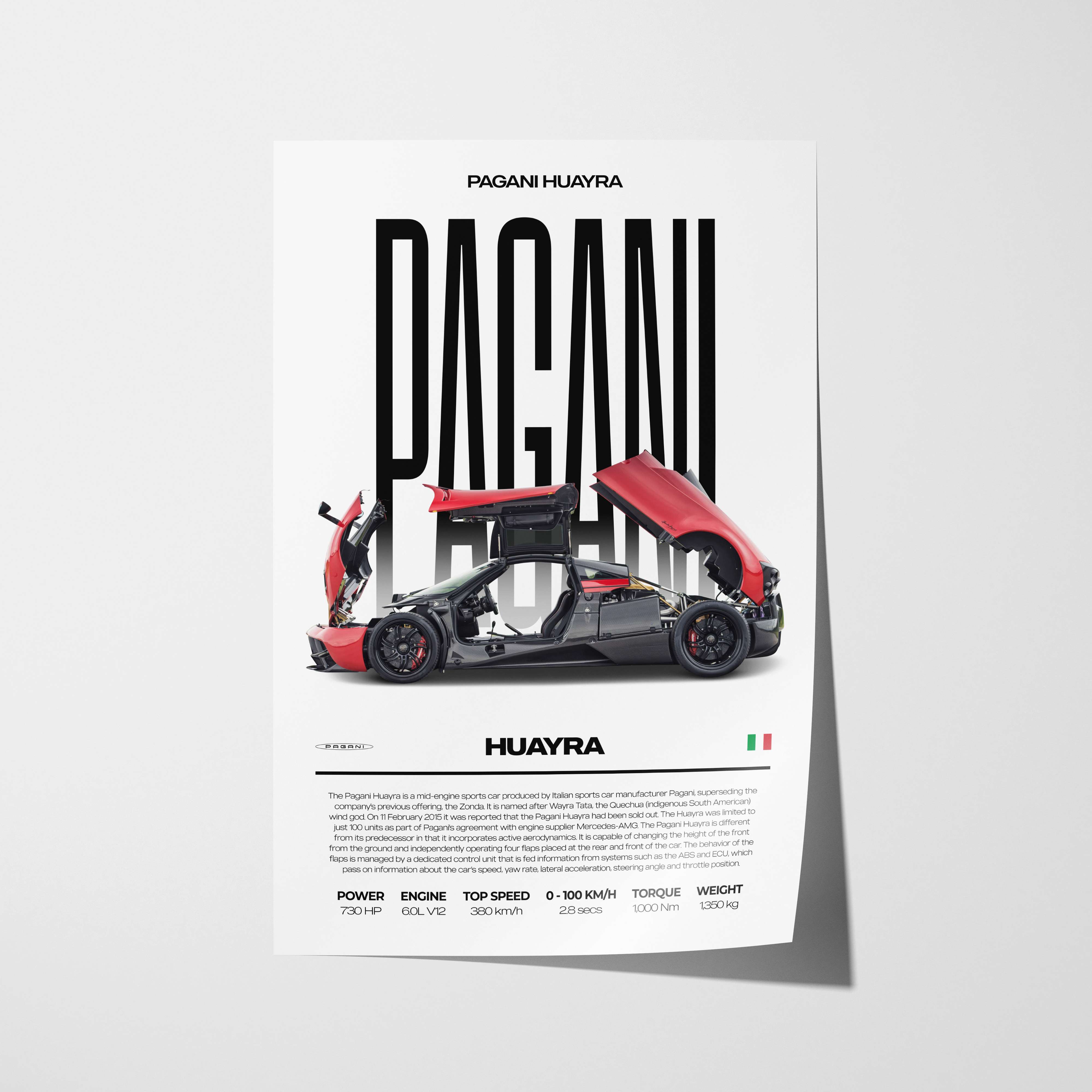 Pagani Huayra Poster