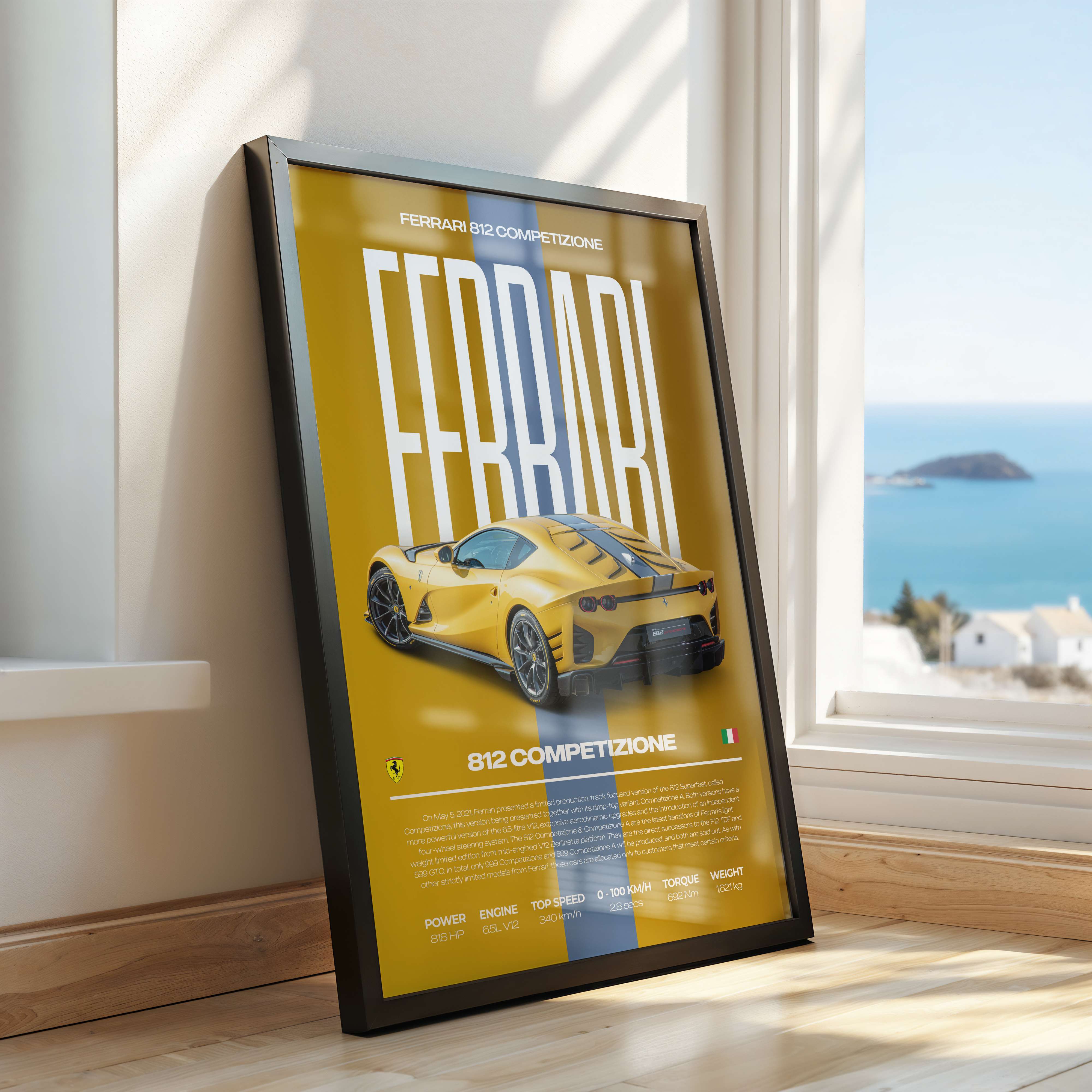 Ferrari 812 Competizione Poster