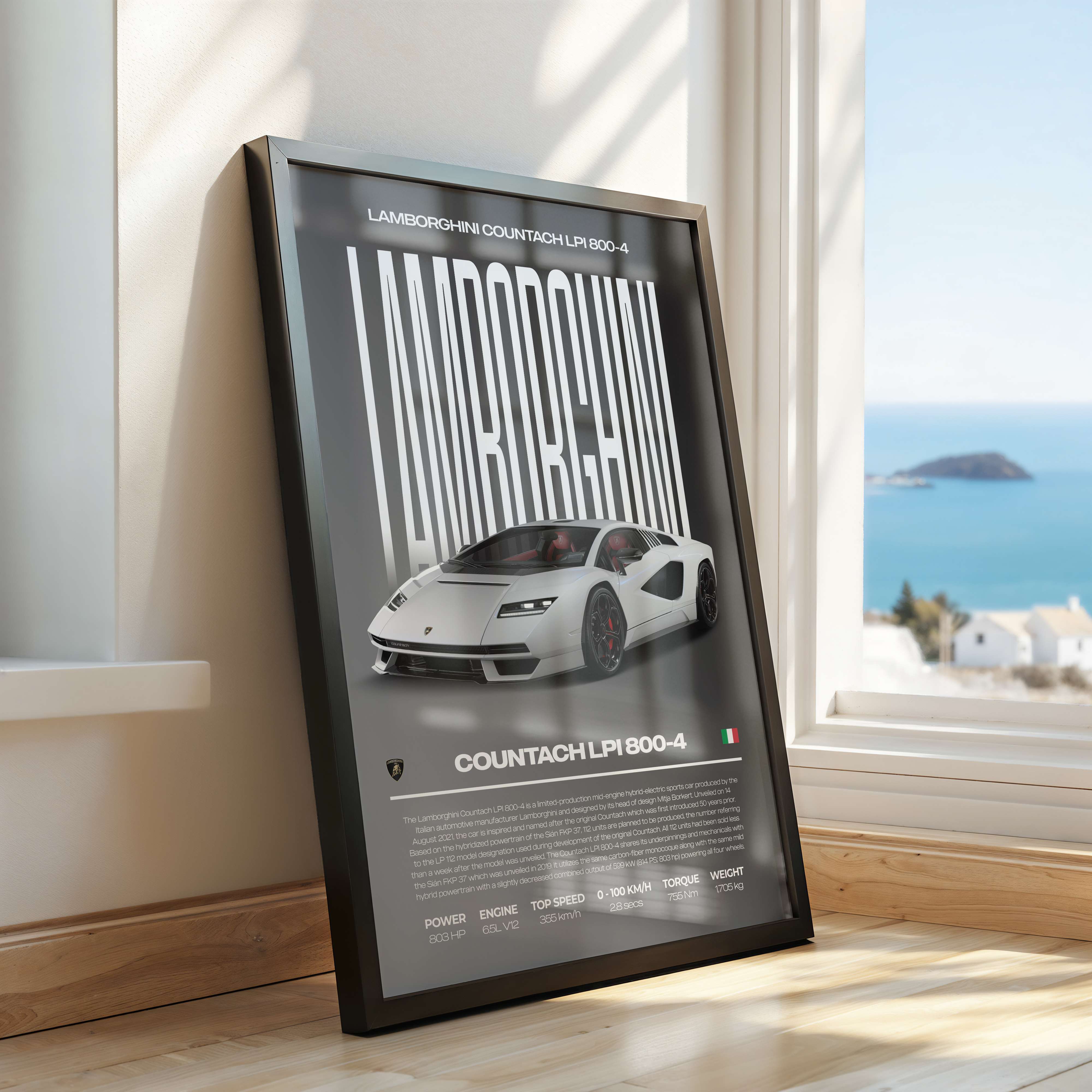 Lamborghini Countach LPI 800-4 Poster