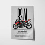 2025 RSV4 Factory Motorcycle Poster
