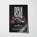 2021 RSV4 Factory Motorcycle Poster