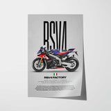 2021 RSV4 Factory Motorcycle Poster