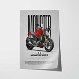2014 Monster 1200 S Motorcycle Poster
