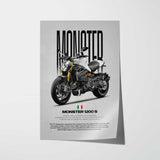 2014 Monster 1200 S Motorcycle Poster