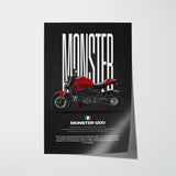 2014 Monster 1200 Motorcycle Poster