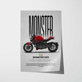 2014 Monster 1200 Motorcycle Poster