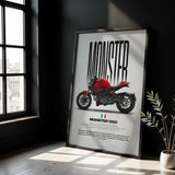 2014 Monster 1200 Motorcycle Poster