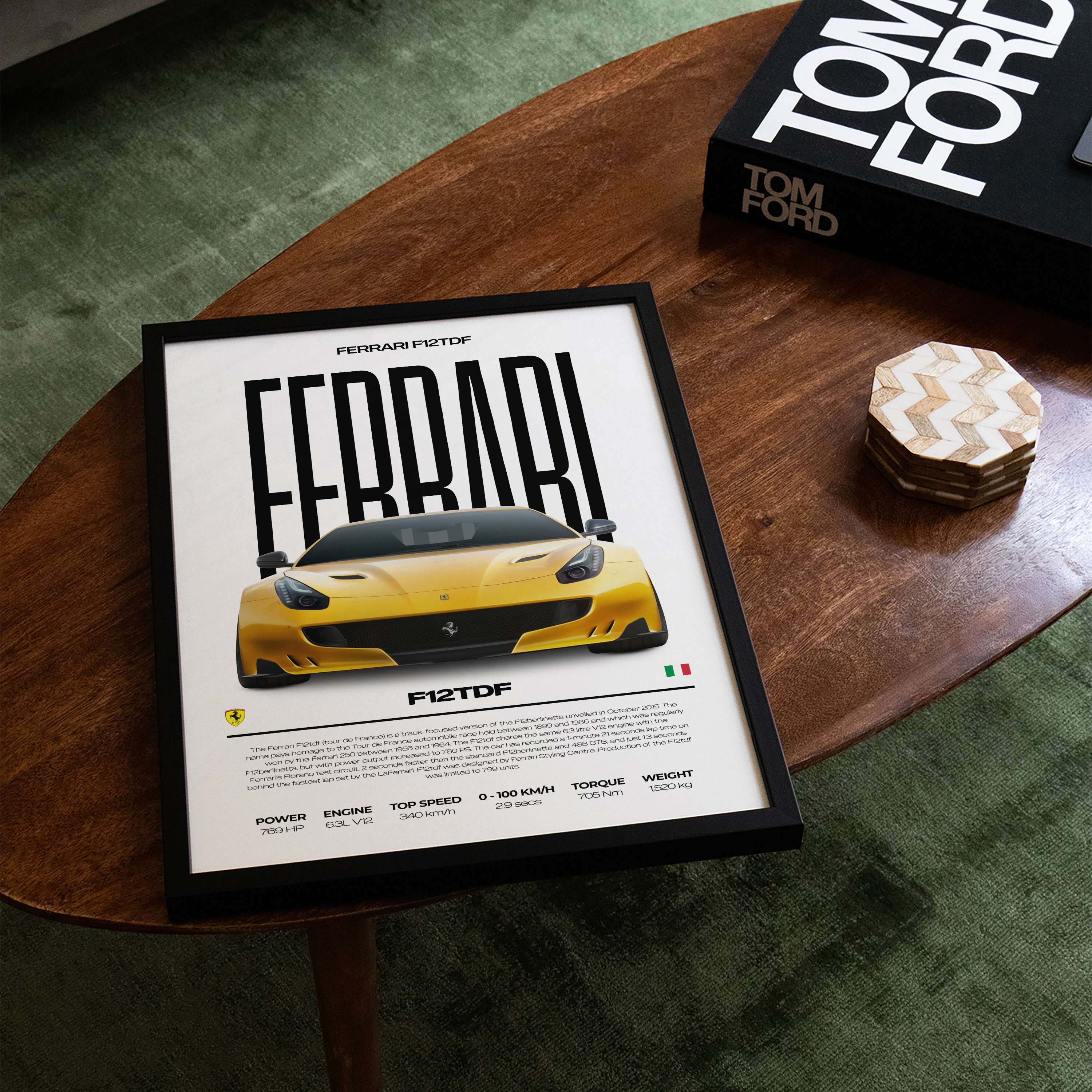 Ferrari F12 TDF Poster