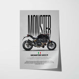 2016 Monster 1200 R Motorcycle Poster